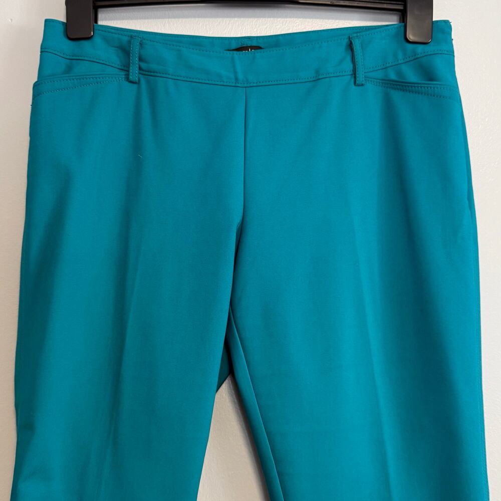 White House Black Market Teal Perfect Form Slim Ankle Dress Pants 12 - Picture 2 of 5